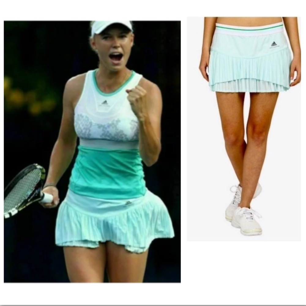 Adidas by Stella McCartney pleated tennis barricade skort blue light - SOLD